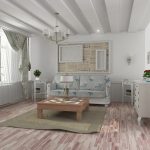 Design obývacího pokoje ve světlých odstínech