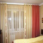 Beautiful curtains in the bedroom