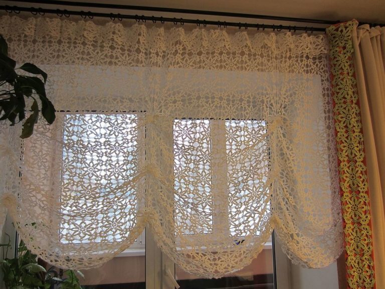 Window decor bedroom knitted curtain in the French style
