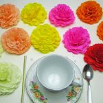 carnations from napkins decor ideas