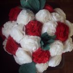 carnations mula sa napkin disenyo ng larawan