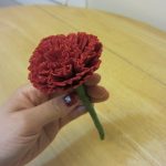 carnations mula sa napkins photo decor