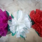 carnations mula sa napkins photo decoration