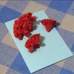 carnations from napkins photo design