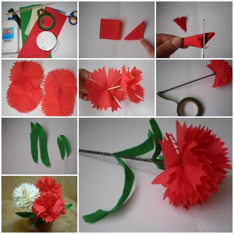 carnations from napkins do it yourself photo ideas
