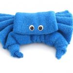 towel toys crab