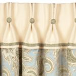Interesting curtains with tucks for window decoration
