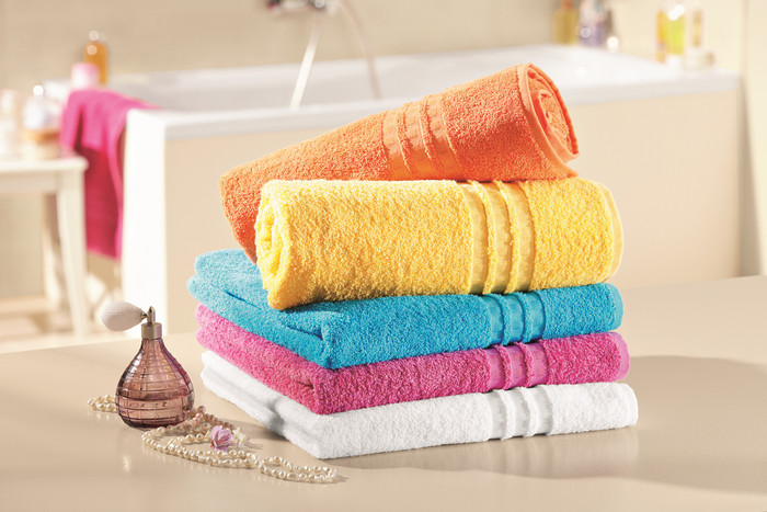 how to wash fluffy terry towels colored