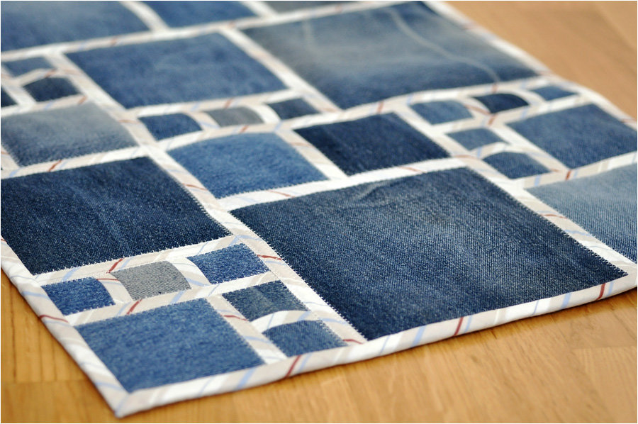 שטיח מ ג 'ינס סמרטוטים