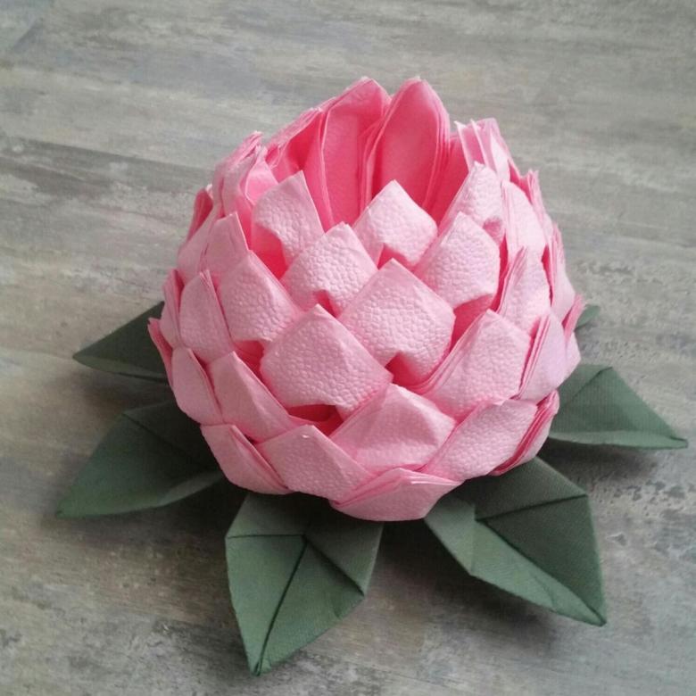 lotus napkin design ideas