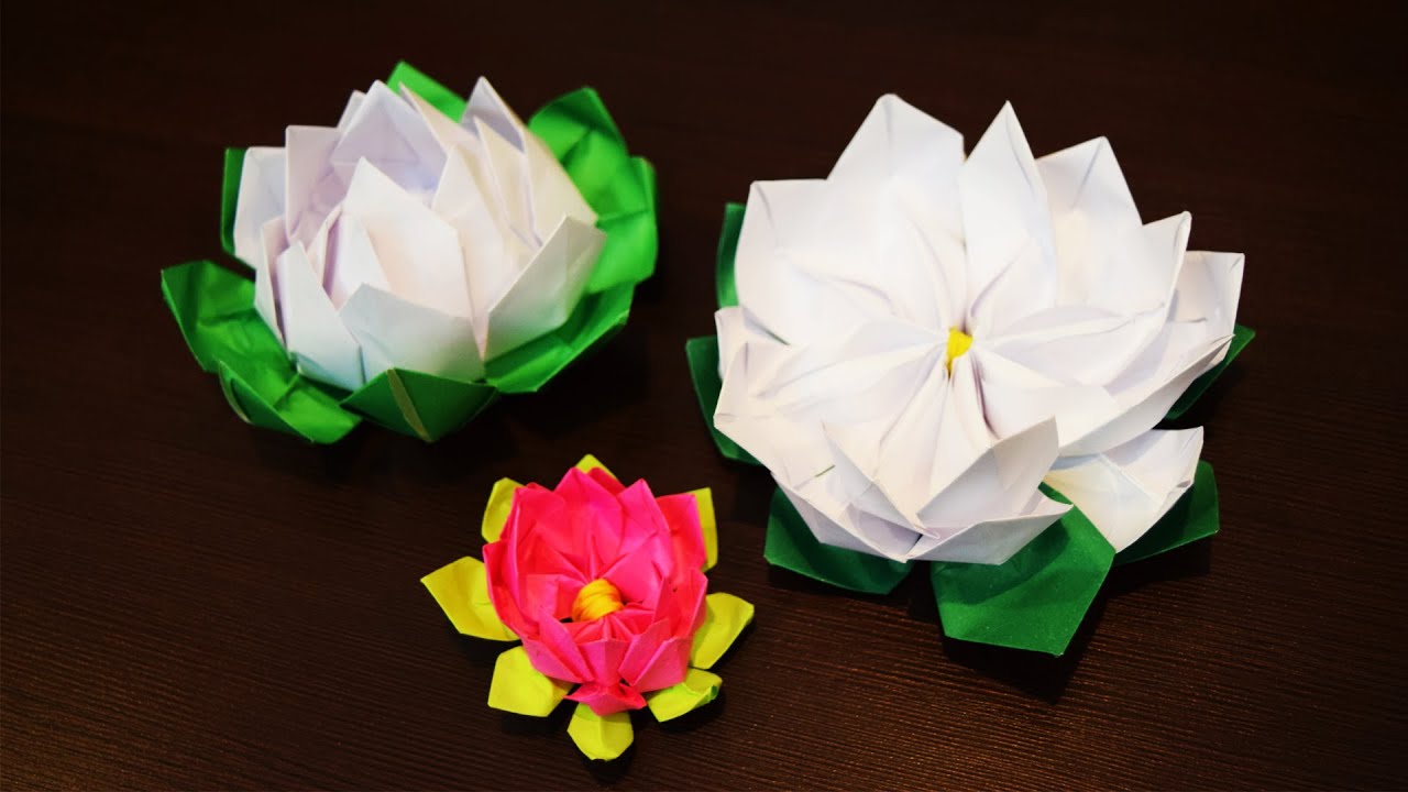 lilia wodna origami lilia
