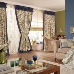 Provence gardiner i ett modernt vardagsrum