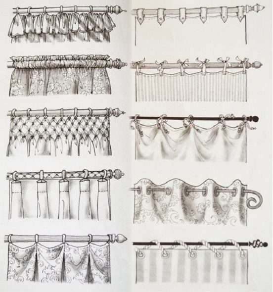 Diversity in the design of curtains