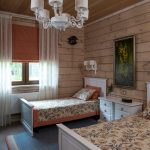 Sypialnia dla dzieci w drewnianym domu