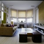 Roman curtains look beautiful in the modern living room