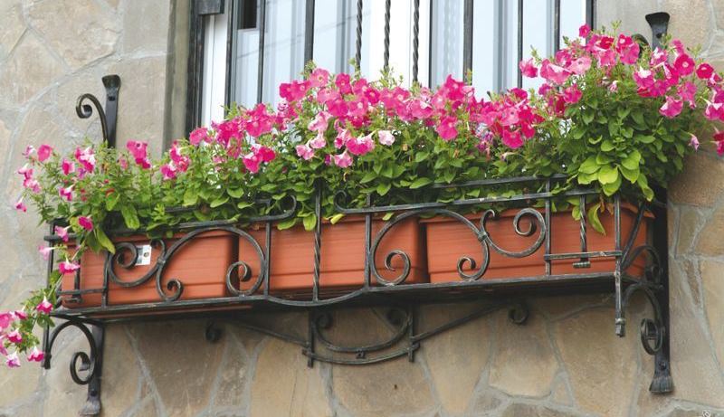 balcony for flowers on the window