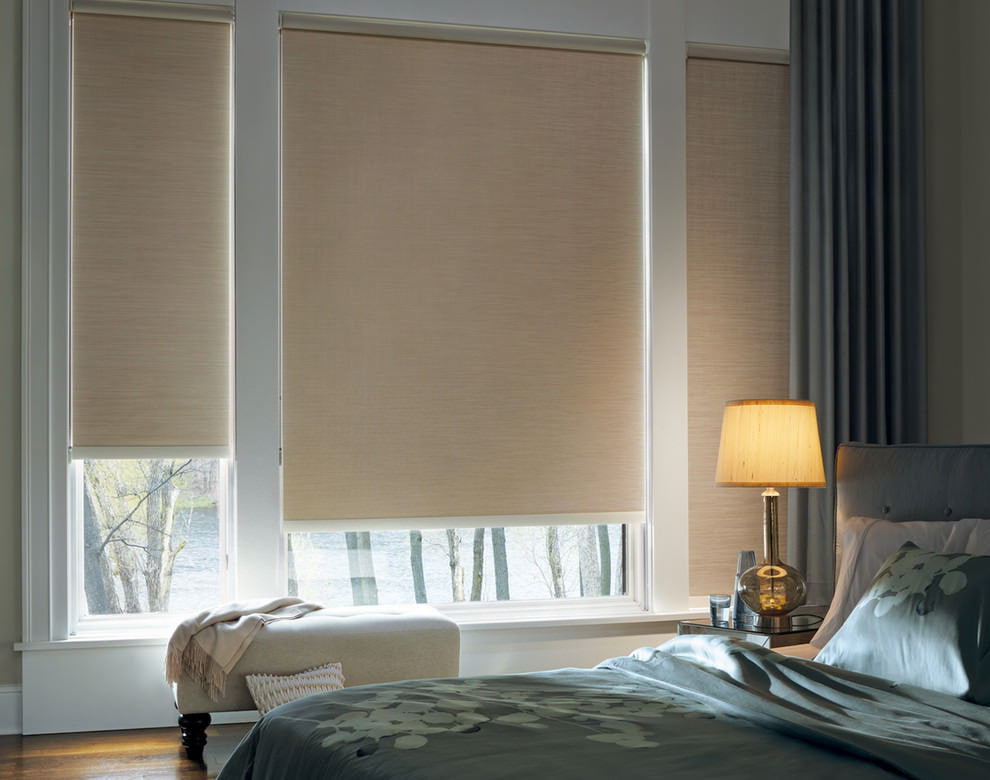 Blinds in the bedroom