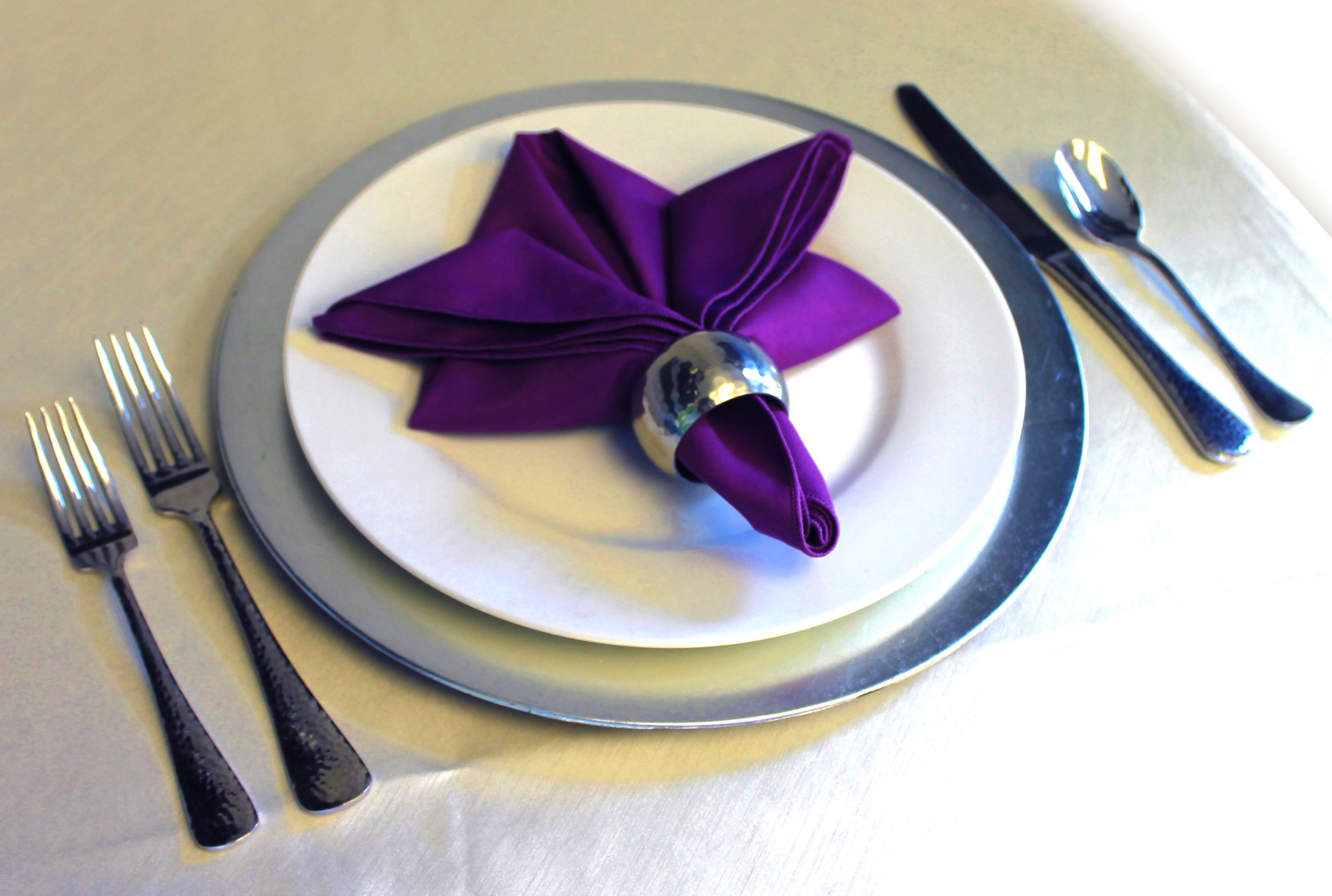 napkins with rings photo