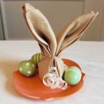 table setting with origami napkins design
