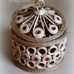jewelry box made of jute