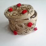 handmade jute jewelry box