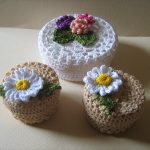 Reka bentuk kotak perhiasan crochet