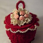 crochet box decoration