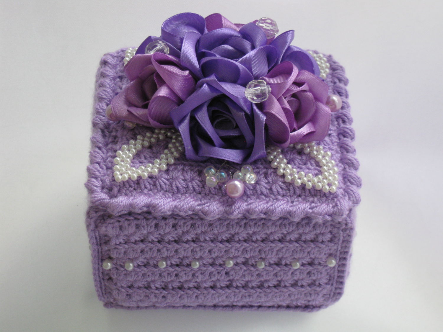 hiasan kotak crochet
