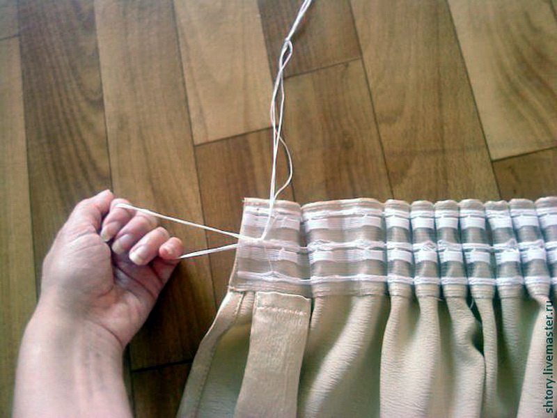 applying curtain tapes
