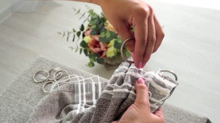 how to sew a curtain tape