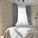 curtains and tulle on the ceiling cornice