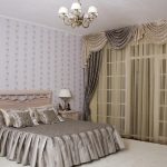 curtains on the ceiling cornice for a bedroom with a balcony