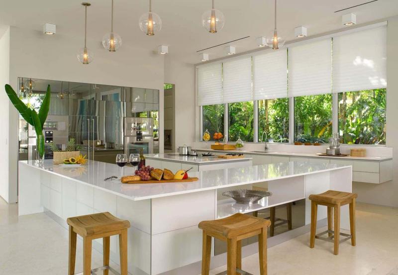 mutfak için modern perdeler