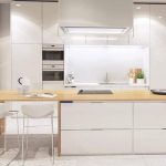 minimalizm tasarım tarzında mutfak perdeleri
