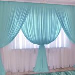 Gentle curtains made of artificial fabrics