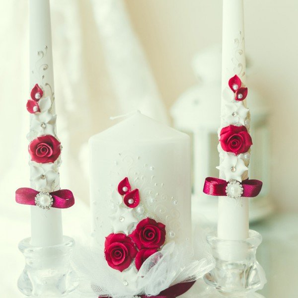 تصميم الشموع الزفاف
