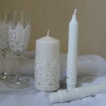 idea reka bentuk lilin perkahwinan