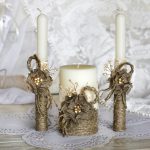 wedding candles do-it-yourself ideas