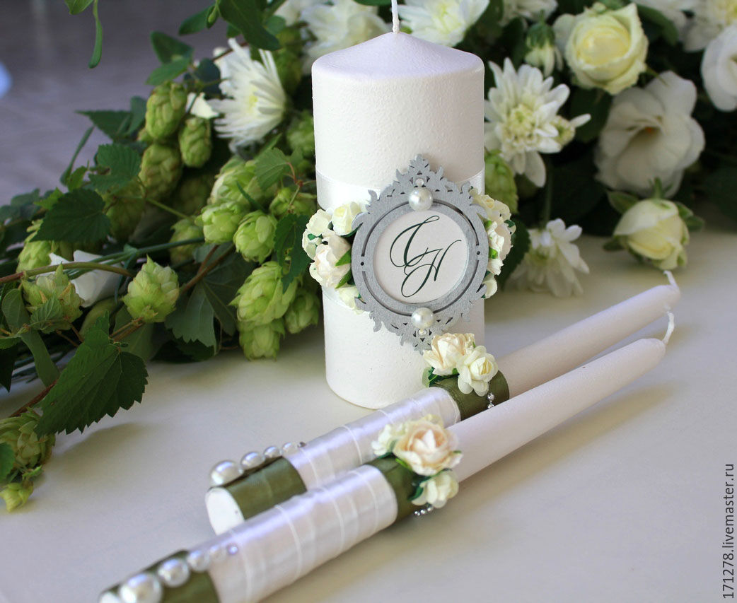 wedding candles photo design
