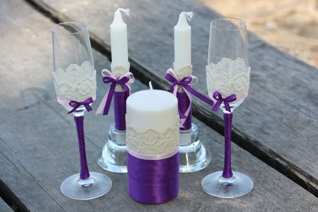 wedding candles design photo