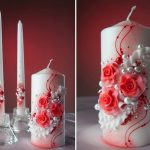 أفكار تصميم الشموع الزفاف