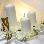 düğün mumları dekorasyon fotoğraf
