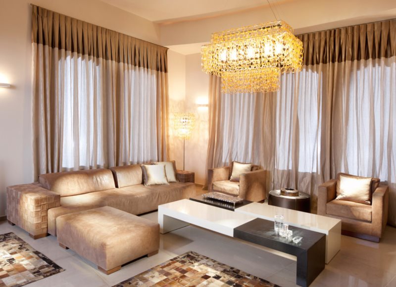 Design roh obývací pokoj v soukromém domě