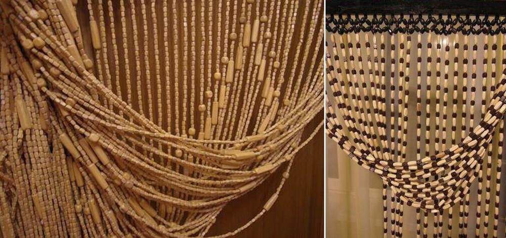 wooden bead curtains