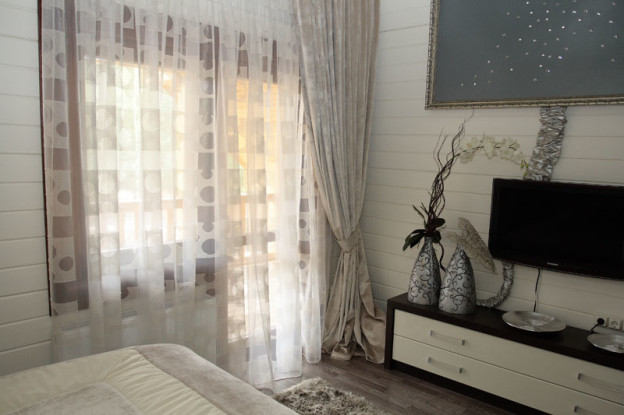 jacquard curtains with tulle