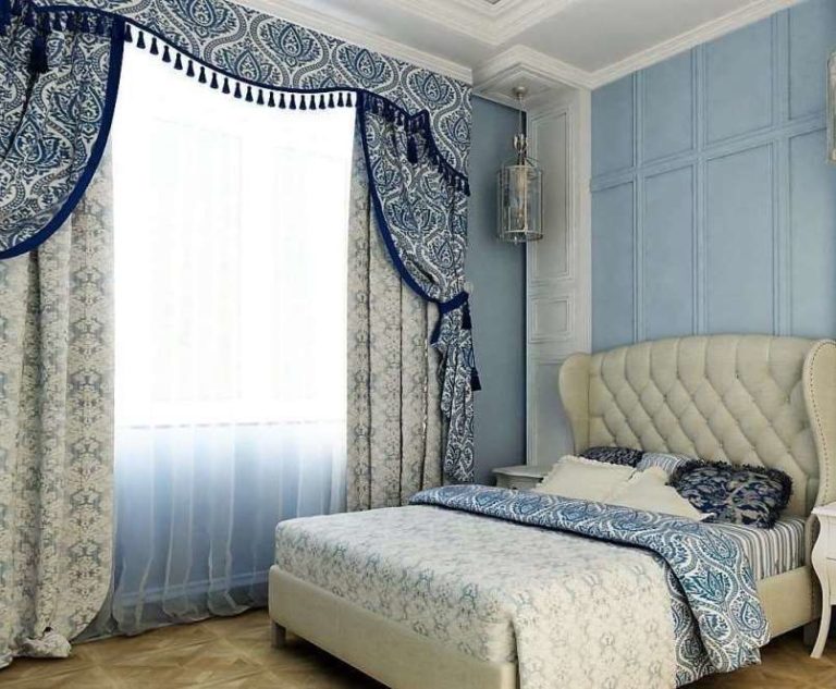 jacquard curtains in the bedroom