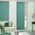 Turquoise vertical blinds