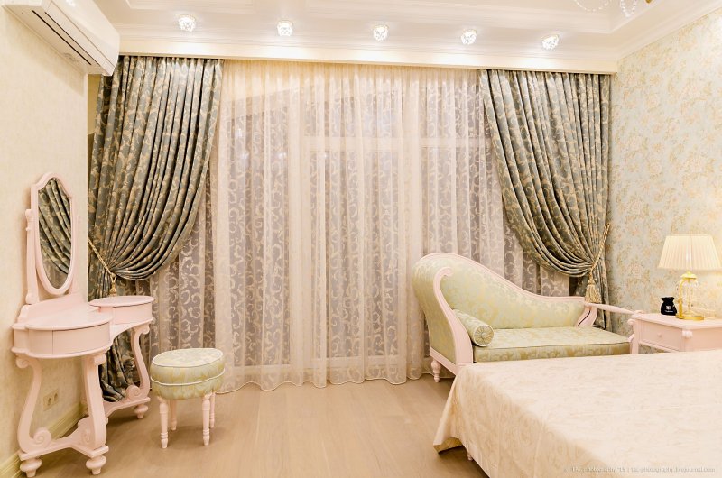 curtains on the window with balcony decoration ideas