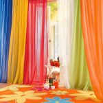 tulle in the nursery multi-colored