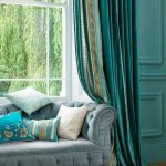 turquoise curtains photo decor